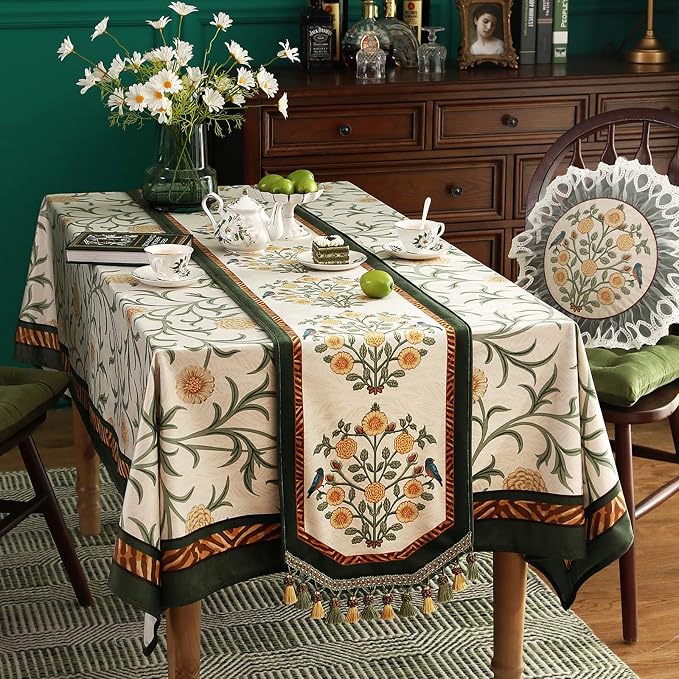 Patdrea Designer Elegant French Velvet Table Runner, Thanksgiving Dining Table - Image 6