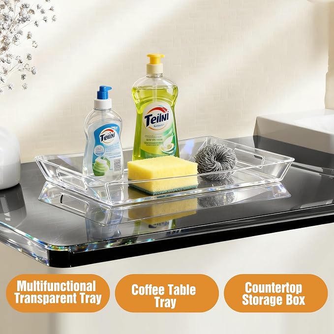 Clear Plastic Serving Tray - Image 7