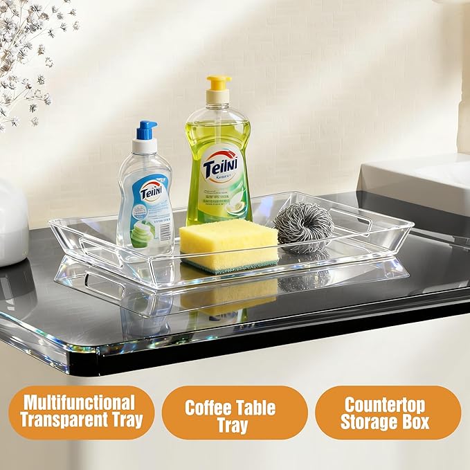 Clear Plastic Serving Tray - Image 6
