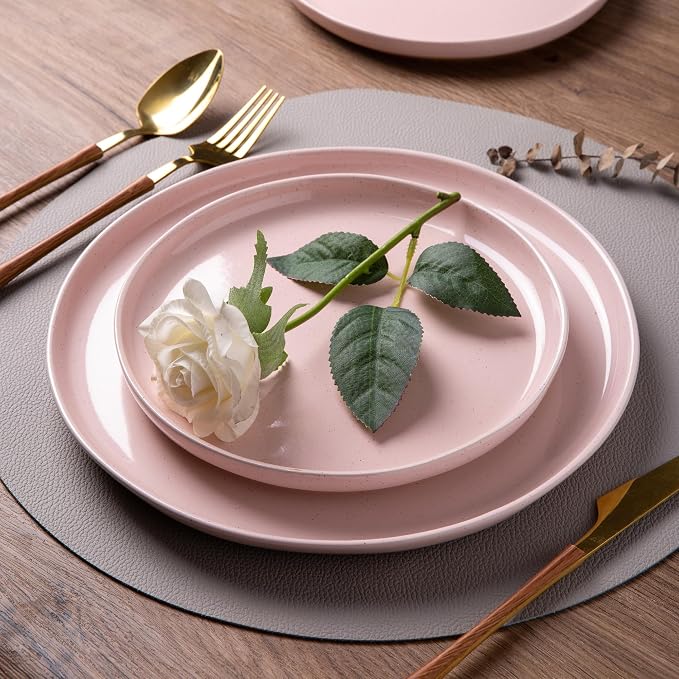 AmorArc Dinnerware Sets for 4, 12 Pieces Ceramic Plates and Bowls Set | Scratch - Image 2