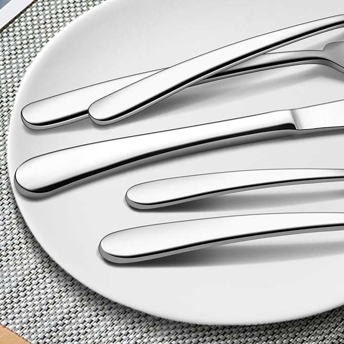 LIANYU 77-Piece Heavy Duty Silverware Set - Image 7