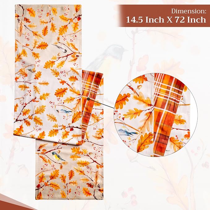 Maison d' Hermine Table Runner 100% Cotton 14.50" x 72" | Table Runners 72 - Image 4