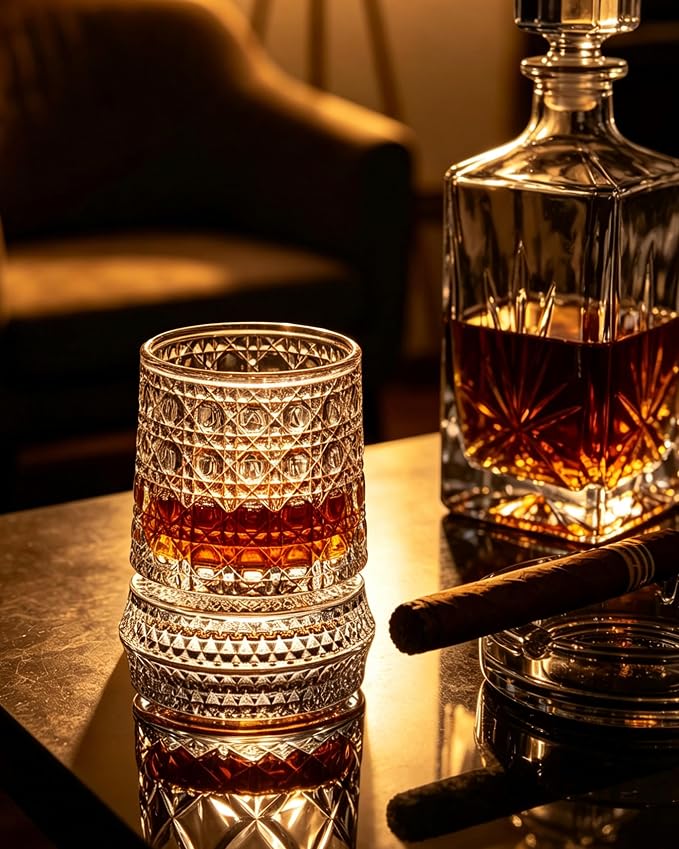 CEEFU 360° Spinning Whiskey Glasses Set - Image 7