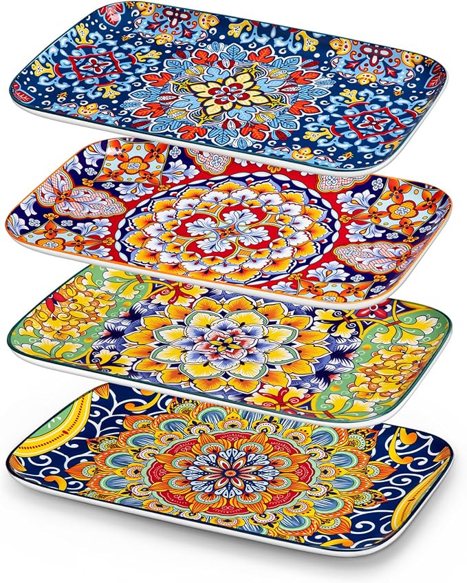 vancasso Serving Platters Set of 4, Microwave & Dishwasher Safe by vancasso