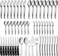 LIANYU 53-Piece Heavy Duty Silverware Set by LIANYU