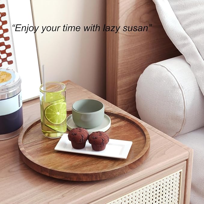 VERTORGAN Lazy Susan Bamboo Organizer - Image 2