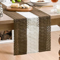 Artoid Mode Coffee Farmhouse Woven Table Runner 12x60 Inch | Seasonal Holiday by ArtoidMode
