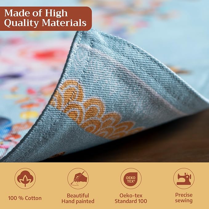 Maison d' Hermine Placemats Set of 4 Reusable 100% Cotton | Cloth Place Mats - Image 3