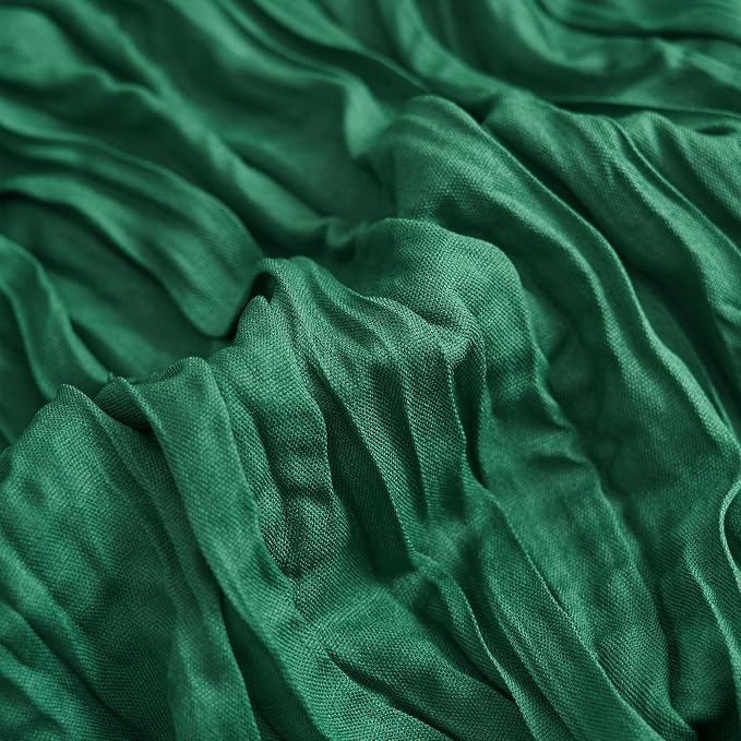 Asee'm Emerald Green Cheesecloth Table Runner Christmas 10FT Gauze Rustic | - Image 5