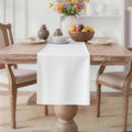 MEANMOY White Table Runner 36 Inches Long Waterproof Table Runners | Washable by MEANMOY