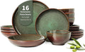 16 Piece Double Bowl Dinnerware Sets by Pokini