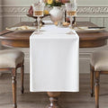 White Table Runner, Waterproof Washable Runners 90 Inches Long | Reusable 12x90 by KAIPHO
