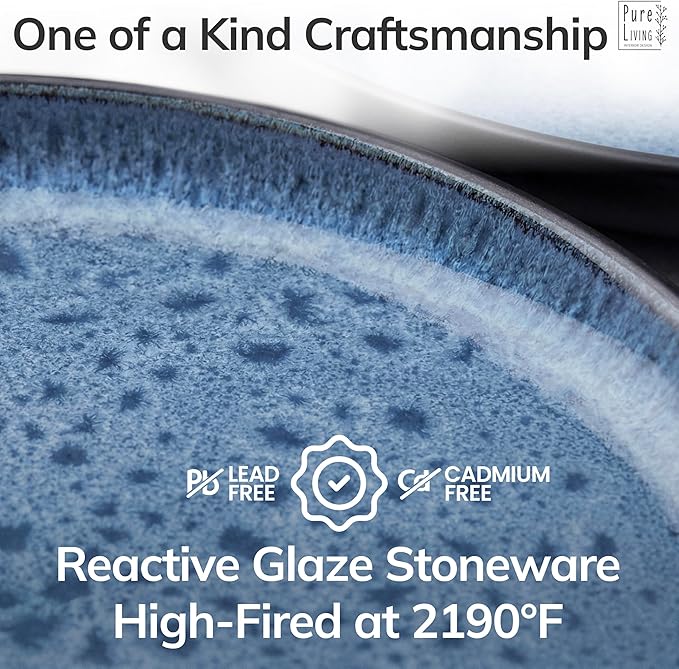 24 Piece Stoneware Dinnerware Set - Image 6