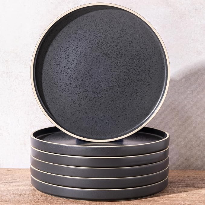 LERATIO Ceramic Dinner Plates Set of 6, 10.25 inch Large ceramic plates | by LeRatio