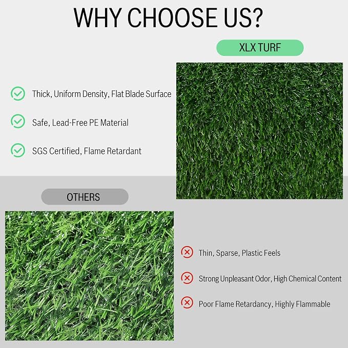 XLX TURF Green Artificial Grass Table Runner 12x108 Golf Party Decorations | - Image 5