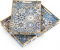 Hiceeden Set of 2 Decorative Serving Trays by Hiceeden