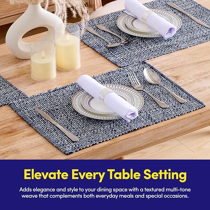 Sweet Home Collection 100% Cotton Placemats - Image 2