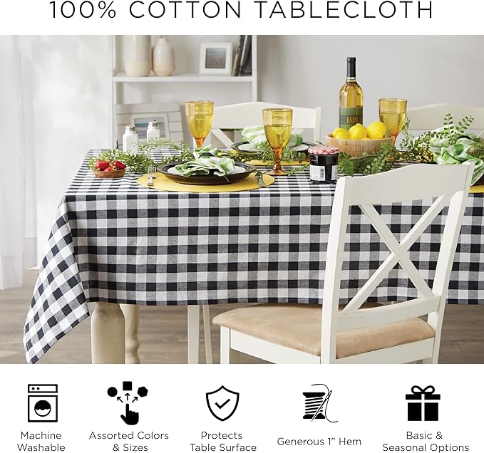 DII Cotton Rectangular Tablecloth - Image 8