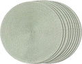 FunWheat Round Braided Placemats Set of 8 Place Mats by FunWheat