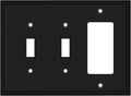 Modern Edge Decorative Wall Plate Switch Plate Outlet Cover, Durable Solid Zinc by HenneBery