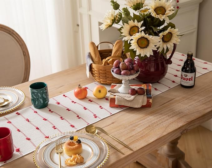 Caflife Christmas Valentines Table Runner 72 Inchs Long - Image 3