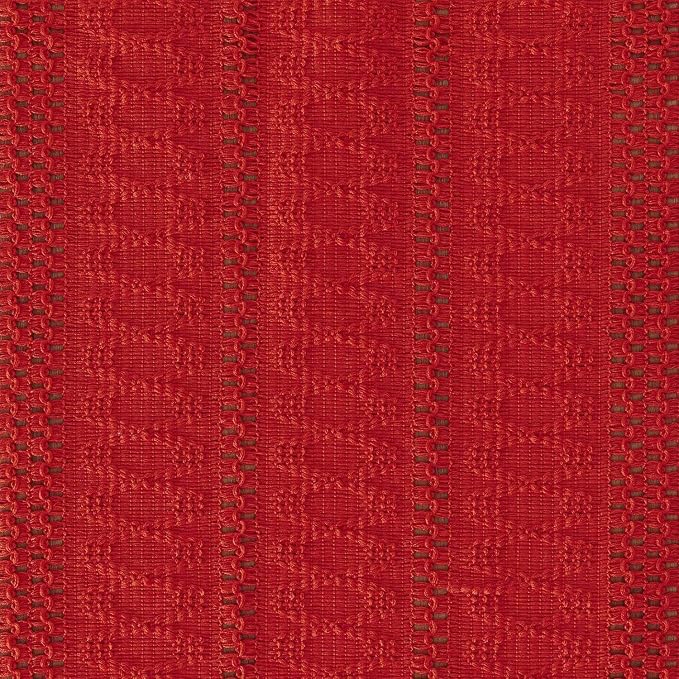 Macrame Style Boho Table Runner, 12x48 Inch Red | Woven Boho Table Runner - Image 6