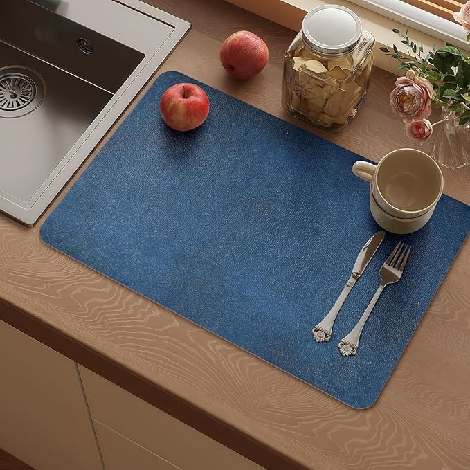 Vinyl Placemats Set of 6-12x17 Inch by NEIGELUO