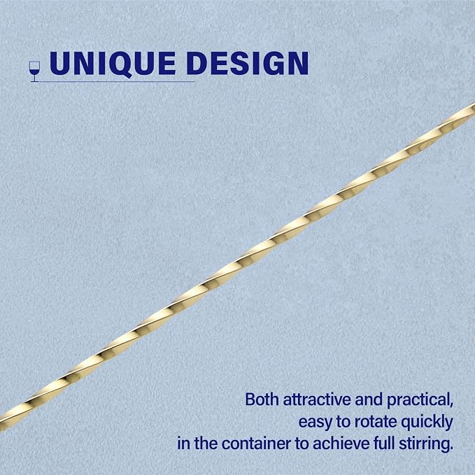 Bar Spoon Cocktail Mixing Stirrers, 12” Long Handle, Long Drink Spoons - Image 4