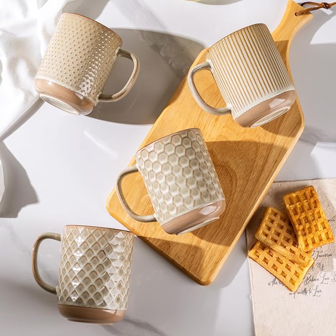 GBhome Coffee Mugs Set of 4, 16 oz Coffee Cups - Image 6