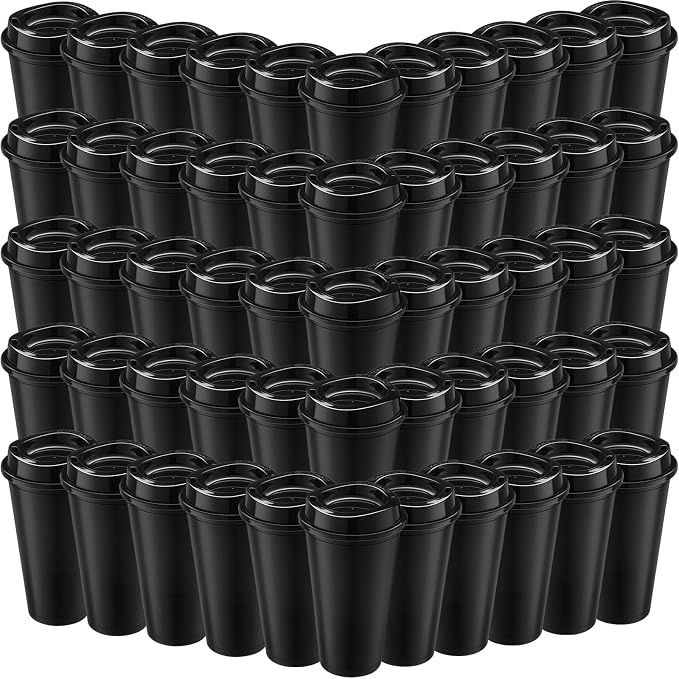 Honeydak 80 Pack 16 oz Reusable Coffee Cups by Honeydak