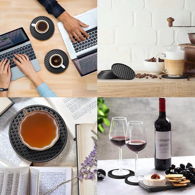Eccliy 24 Pack Silicone Coasters - Image 7