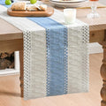 Artoid Mode Sky Blue Farmhouse Rustic Table Runner 12x60 Inch | Seasonal by ArtoidMode