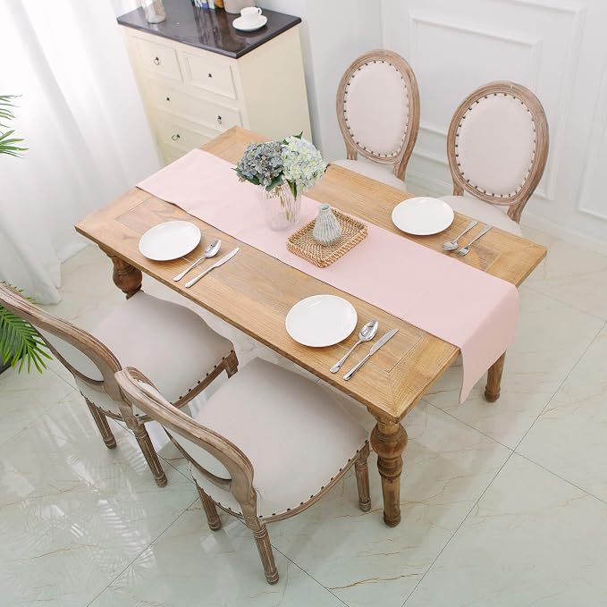 Soft Caddice Faux Linen Table Runner - Image 7