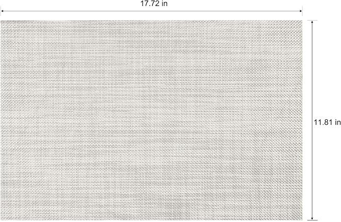 Placemats Set of 6 Washable Indoor/Outdoor Vinyl Place Mats - Image 4