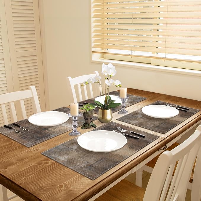 Emvency Farmhouse Placemats Set of 4, 12x18 Inch - Image 5