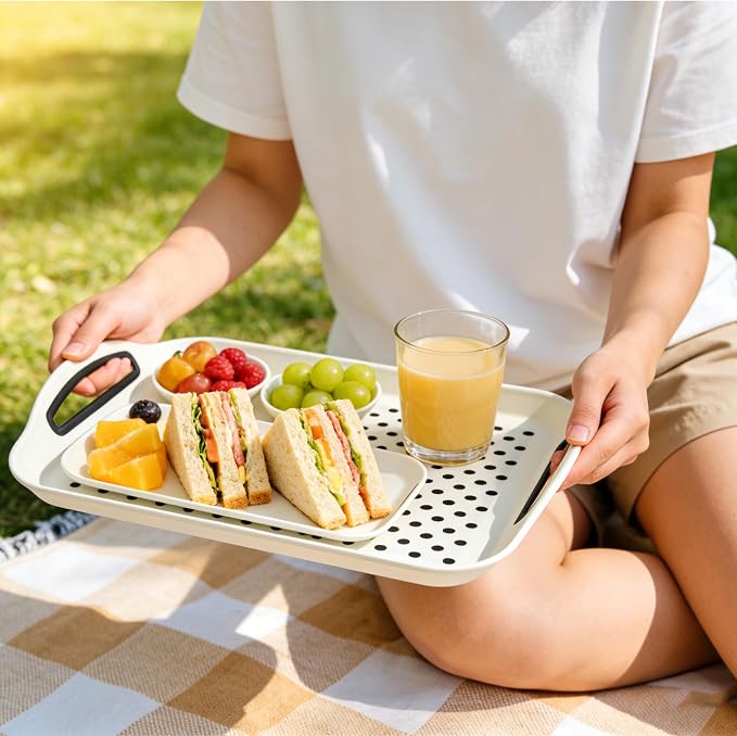 2 Pack Large Nonslip Serving Tray - Image 4
