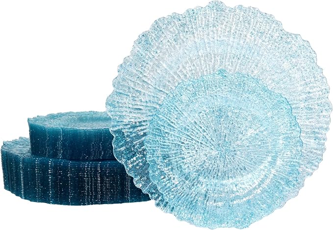 U-QE 60PCS Clear Blue Plates by U-QE