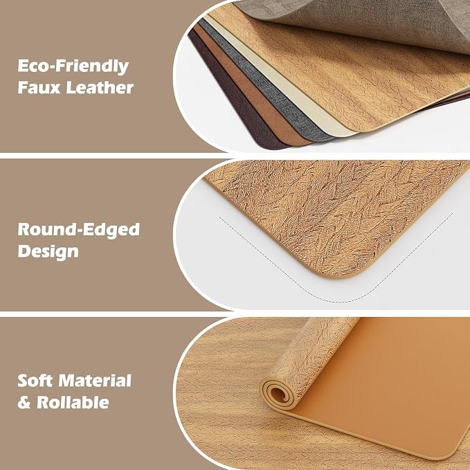 Aofmee Faux Leather Placemats Set of 6 - Image 6