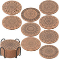 ionEgg Cork Coasters for Drinks Reusable Cup Coaster for Cold or Warm Drinks by ionEgg
