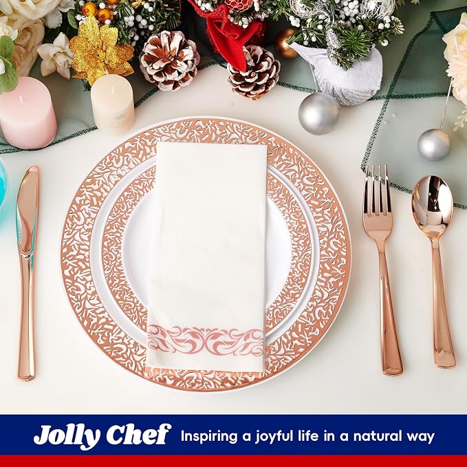 30 Guests Plastic Plates Set - Image 4