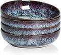 30oz Ceramic bowls set of 4-8" serving bowls by KYBSCZMoment