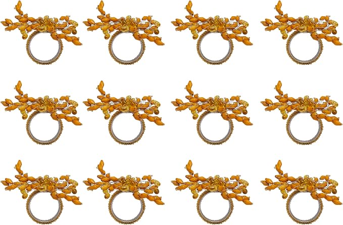 ITOS365 Napkin Rings Set of 12 for Dining Table Decoration Parties Everyday - Image 3