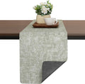Table Runners 94 Inch Long, Dual-Sided Faux Leather Table Runner | Waterproof by Chitomars