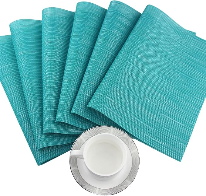 PIGCHCY Placemats Set of 8 Washable Durable Place Mats Vinyl Heat Resistant - Image 7