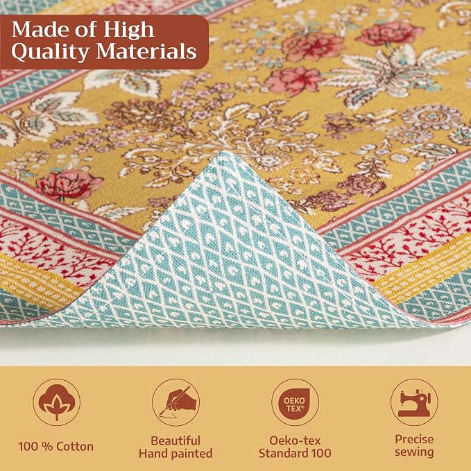 Maison d' Hermine Placemats Set of 4 Reusable 100% Cotton | Cloth Place Mats - Image 3