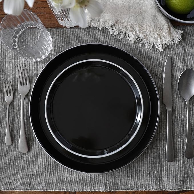 Famiware Saturn Dinnerware Sets, Ceramic Plates and Bowls - Image 3