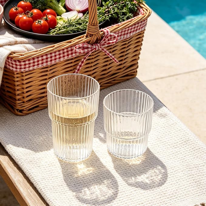 48 Pack Plastic Wine Glasses, 16 Oz Highball Glasses & 12 Oz Cocktail Glasses - Image 3
