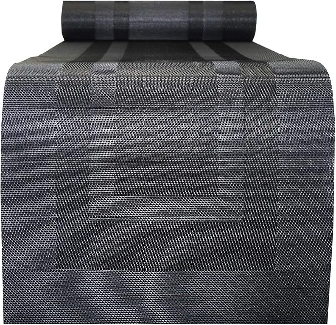 PIGCHCY Placemats with Matching Table Runner, Heat Resistant Vinyl Woven - Image 4