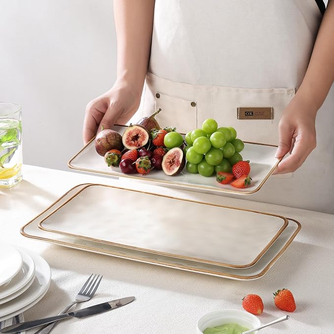 Ceramic Rectangle Serving Platter - Image 4