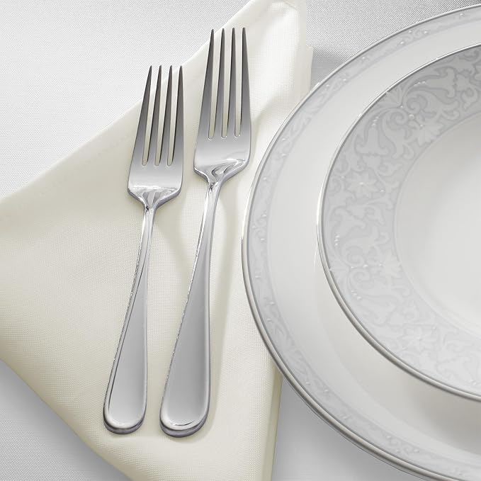 Lann's Linens Set of 12 Cloth Dinner Napkins, 20-inch Polyester Napkins - Image 2